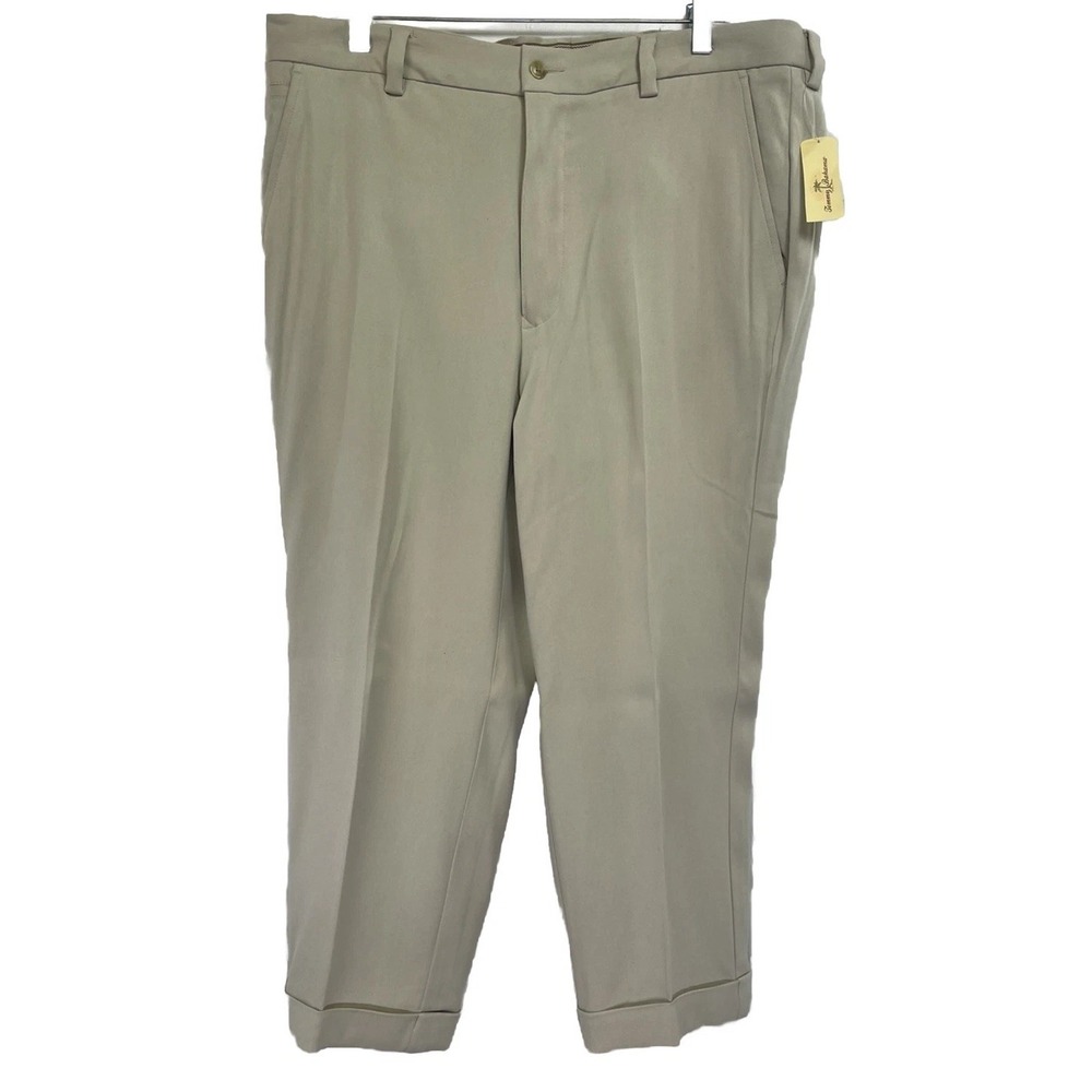 TOMMY BAHAMA Midtown Stretch 100%Silk Mens Sz 36x24 Pants (C35) NWTs
